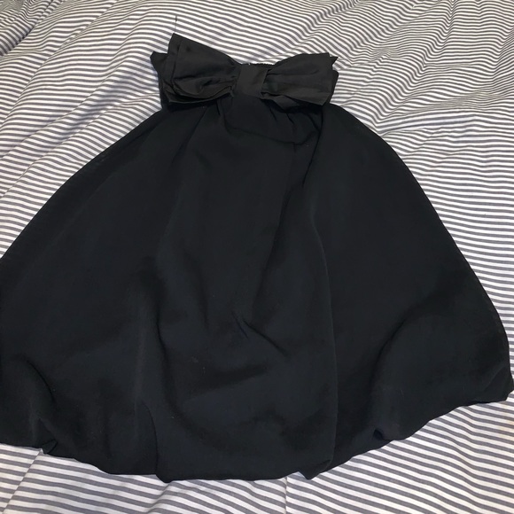 Black Bow Tie Dress - Picture 3 of 5
